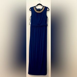 Blue dress size 10 like new just one time used